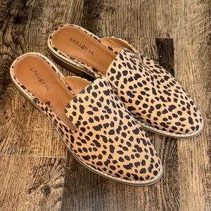 Indigo Tan and Black Women's Mules